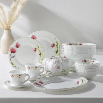 Сервиз столовый Доляна «Нежные маки», 37 предметов