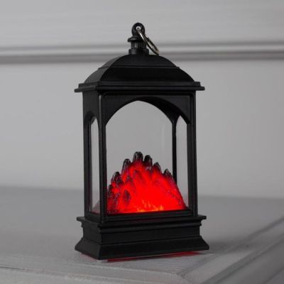 Светодиодная фигура «Камин» 7 × 13 × 4 см, пластик, батарейки AG13х3, свечение красное