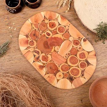 Подставка под горячее «Классика», 20×32 см, можжевельник