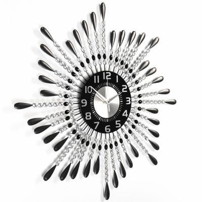 Часы настенные, серия: Ажур, "Фонтанчик", плавный ход, 69 х 69 см, d циферблата=22 см