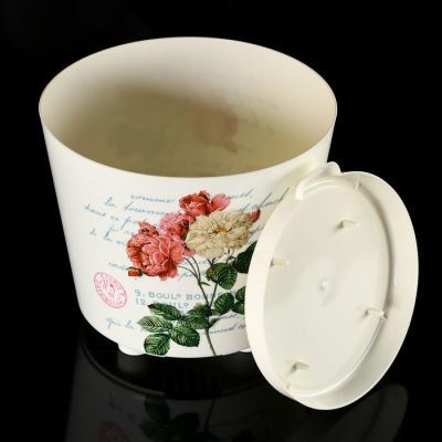 Кашпо с прикорневым поливом Easy Grow, 4 л, цвет молочный прованс