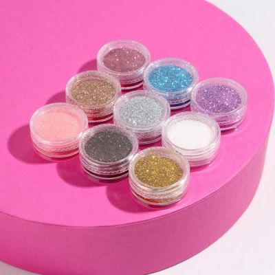 Magic-набор Born to sparkle, 9 баночек с блёстками для маникюра