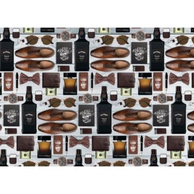 Бумага упаковочная глянцевая "Мужской набор", 0,5 х 0,7 м