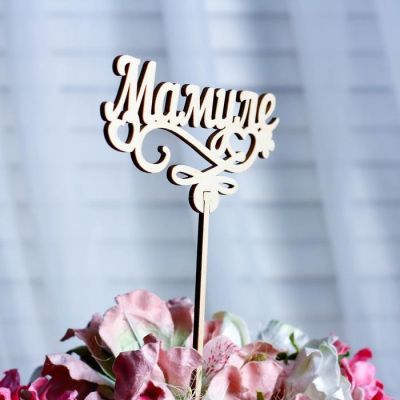 Топпер «Мамуле», натуральный, 12,5×6,5 см