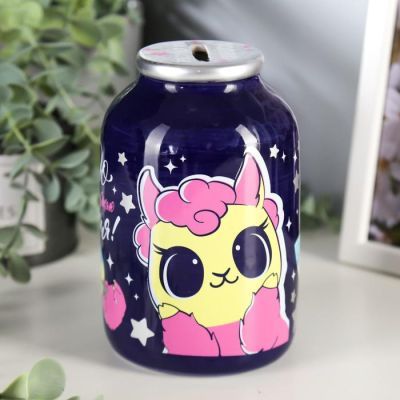 Копилка керамика банка "Дарю счастье и исполняю желания!" 15х9,5х9,5 см