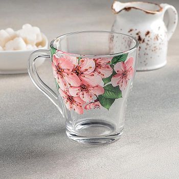 Кружка чайная «Живая природа. Сакура», 250 мл