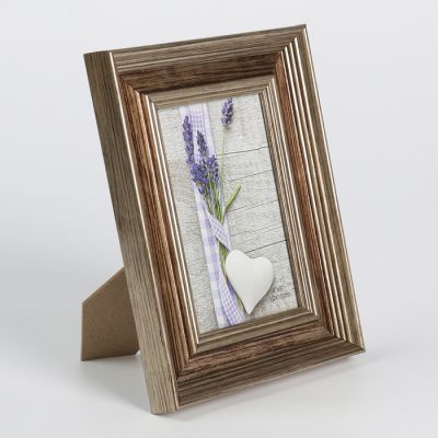 Фоторамка пластик 10х15 см "Бронзовый металлик" 22,1х17,1х2,2 см