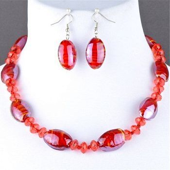 Комплект Муранское стекло  "Заркана" артКП139