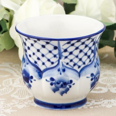 Кружка "Нежность", гжель, фарфор, 2с