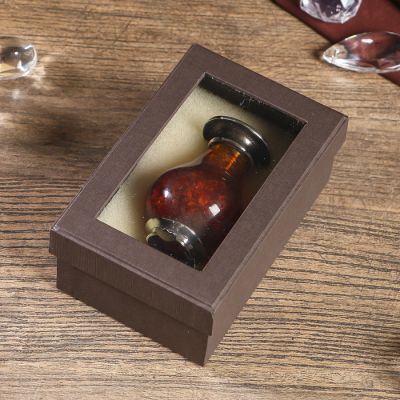 Ваза из бронзы и янтаря для цветка 6 см