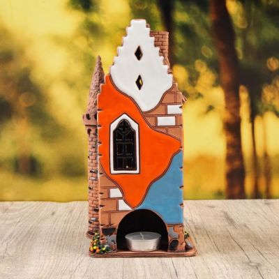 Аромалампа Домик «Шкиперский», средний, ручная работа, микс 26 см