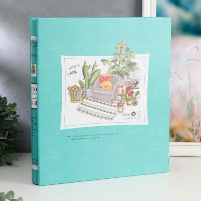 Фотоальбом на 600 фото 10х15 см "Домашний уют" в коробке 33,7х30,3х5,8 см