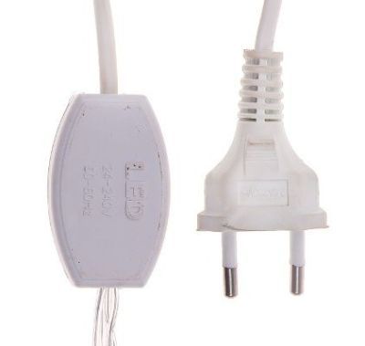 Гирлянда "Метраж" уличная (Д: 20 м, нить силикон, бело-синий)