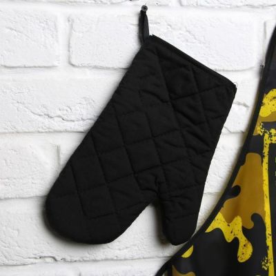 Набор "С Днём настоящих мужчин!", кухонный фартук и прихватка