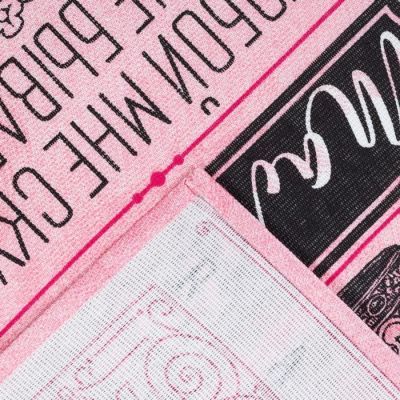 Полотенце кух "Доляна" Мамочка 34*60 см, рогожка, 100% хлопок 160 гр/м