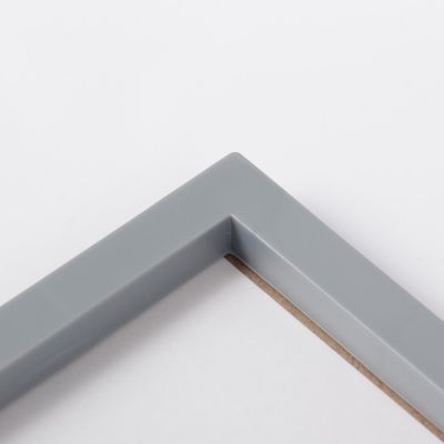 Фоторамка пластик L-3 21х30 см, серебр. мет., с небьющимся стеклом