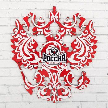 Герб настенный Russia, 22.5 х 25 см