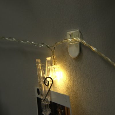 Держатель самоклеящийся для проводов и гирлянд ТУНДРА krep, 14х18 мм, многоразовые, 20 шт