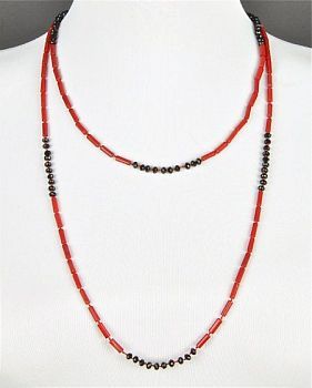 Бусы Коралл, хрусталь "Астро" арт. П2415