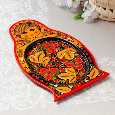 Сухарница «Марёшка», хохлома, 31,5 х 18 см