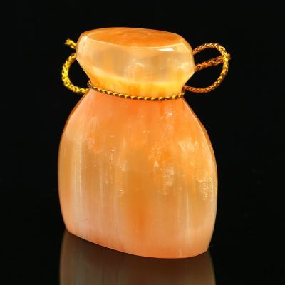 Сувенир «Мешочек денег», большой, селенит