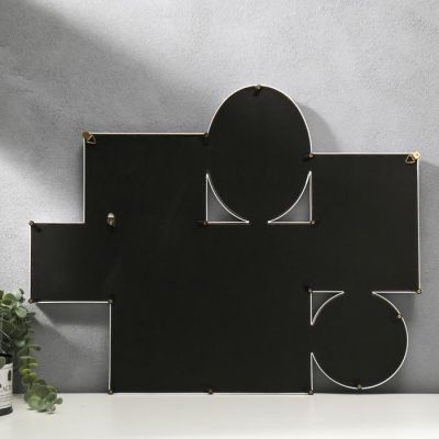 Фоторамка на 6 фото 10х10 см, 12х12 см, 10х15 см, 13х18 см, 20х25 см "Классика" белая