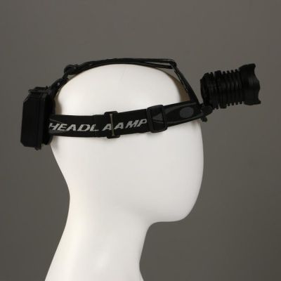 Фонарь налобный, Led P70, 5 режимов, от USB