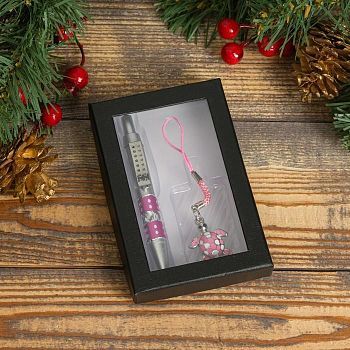 Набор подарочный 2в1 (ручка, брелок-подвеска) микс