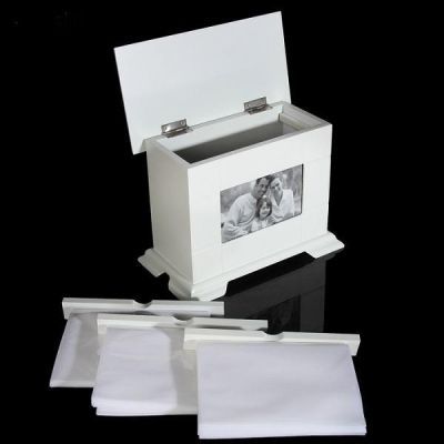 Архивный фотоальбом белый лаковый  на 72 фото (размер фото 10 х 15 см)