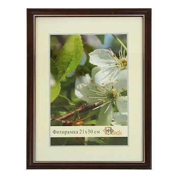Фоторамка "Наедине" коричневая 21х30 см