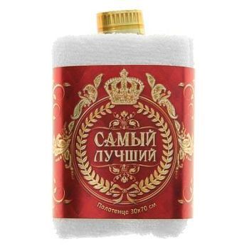 Полотенце сувенирное "Collorista" Самый лучший 30х70 см хлопок