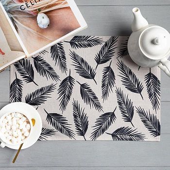 Салфетка на стол Доляна «Перья», 30х45 см, полиэстер 100%