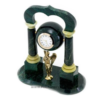 Часы "Ангел" камень змеевик