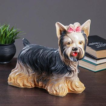 Копилка "Йорк с бантом" 31*14*28см