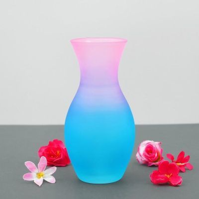 Ваза "Весна" 18/1 радуга матовая 18см  МИКС