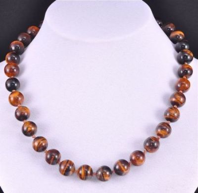 Бусы Тигровый Глаз "Классика №12" арт.НТГ-1у(12)-49-1у