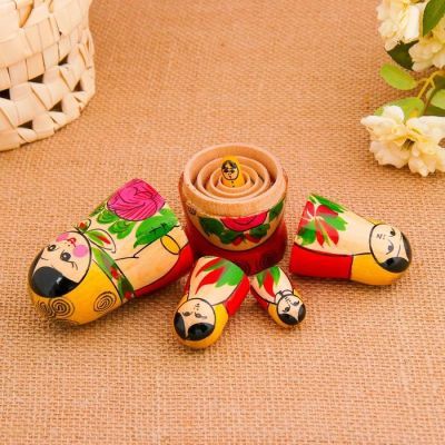 Матрёшка «Семёновская», желтый платок, 5 кукольная, 12 см