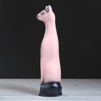 Копилка "Кот Амур", покрытие акрил, розовая, 42 см, микс