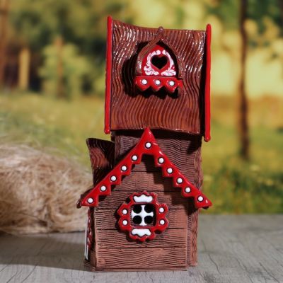 Аромалампа Домик «Варвара», 22 см, ручная работа, микс