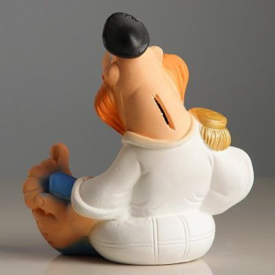 Копилка "Боцман" синий 20х16х15см