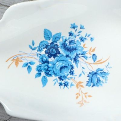 Тарелка "Рыбка", белая, с деколью, 22 см, микс