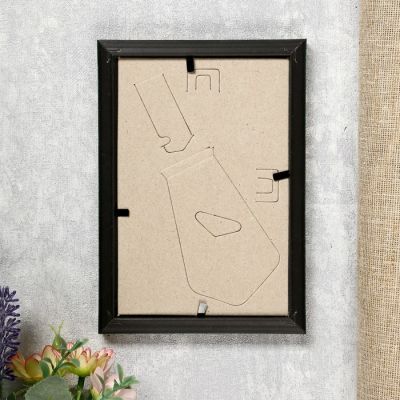 Фоторамка из пластика Черный 189 10х15 14мм/ прямой(48)