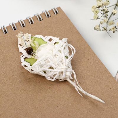 Подарочный набор «Розовое вино»: букет, брелок, 8.3 х 14.5 см