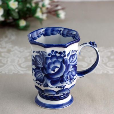 Бокал "Столичный", 350 мл, гжель