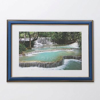 Фоторамка пластик 21х30 см (284Р) синий малахит
