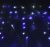 Гирлянда уличная "Бахрома" (Ш:4 м, В:0,6 м, нить силикон, моргает, бело-синий)