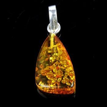 Кулон Янтарь "Золотой дождь" арт.ЯК-020