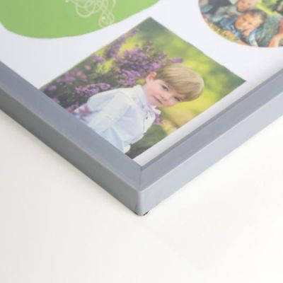 Фоторамка пластик на 5 фото, серебро МИКС