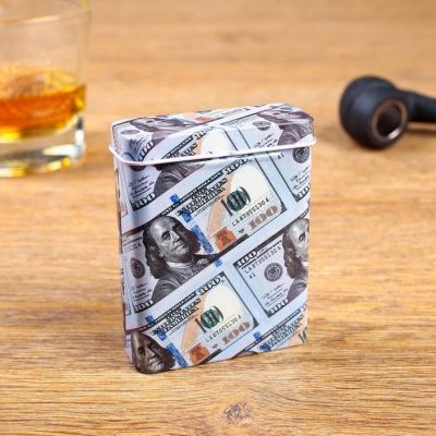 Портсигар пачка "Баксы", 9х7х2.6 см, микс