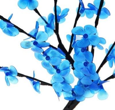 Светодиодный куст "Цветок сакуры" улич. (0,65 м., синий)
